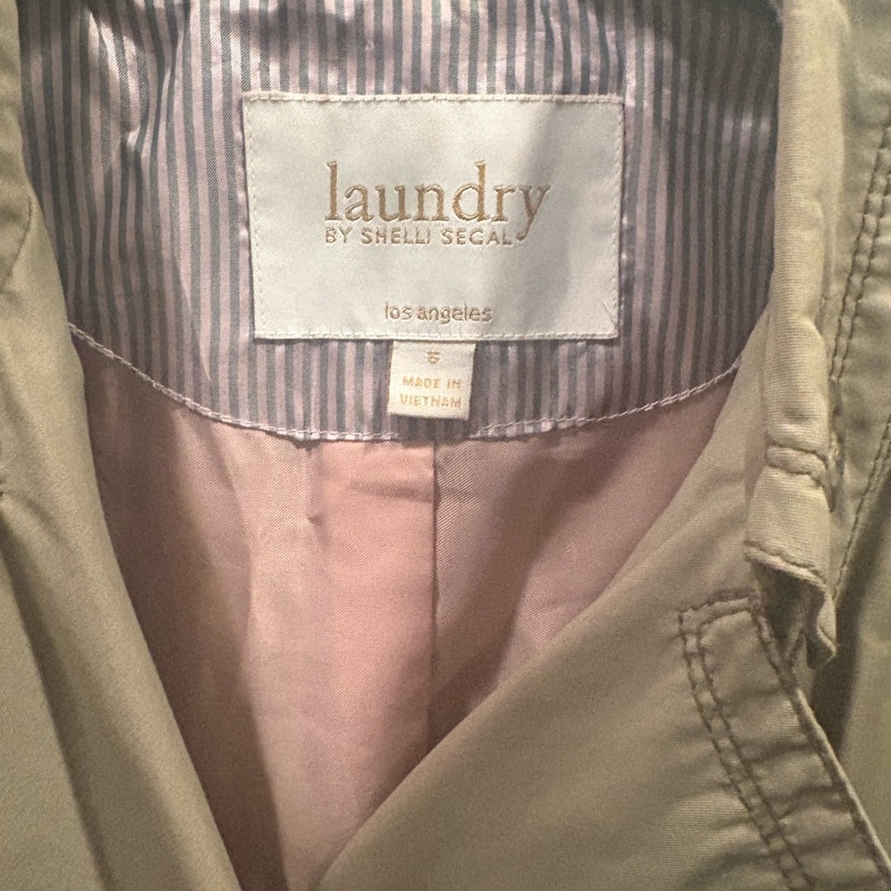 Laundry By Shelli Segal Women's Khaki Trench Coat - Picture 3 of 7